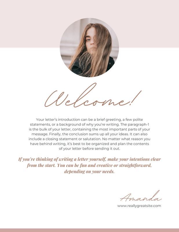 Beige Minimalist Workbook Welcome Page - 1